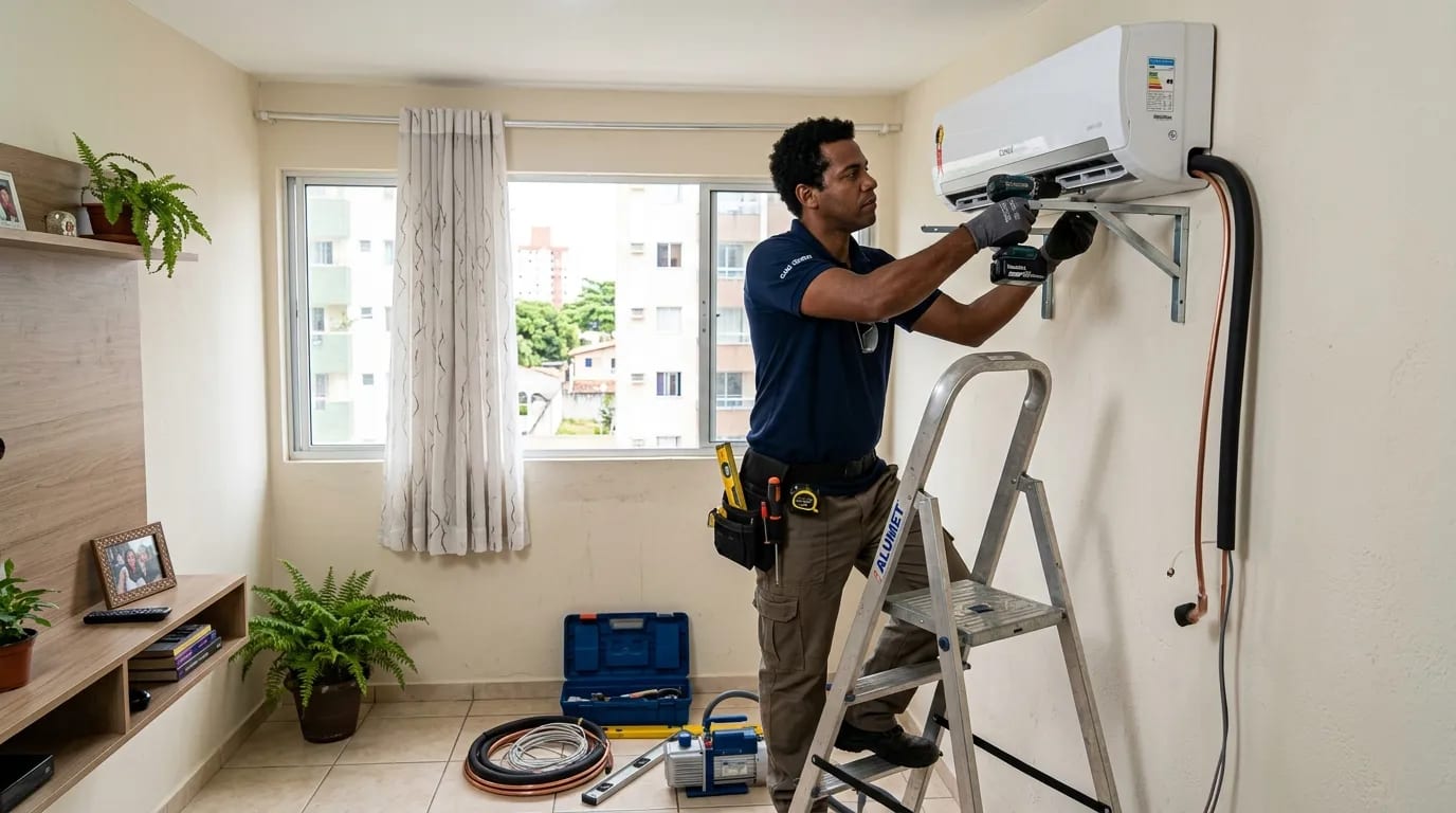 Instalação de ar-condicionado split em Porto Velho‑RO